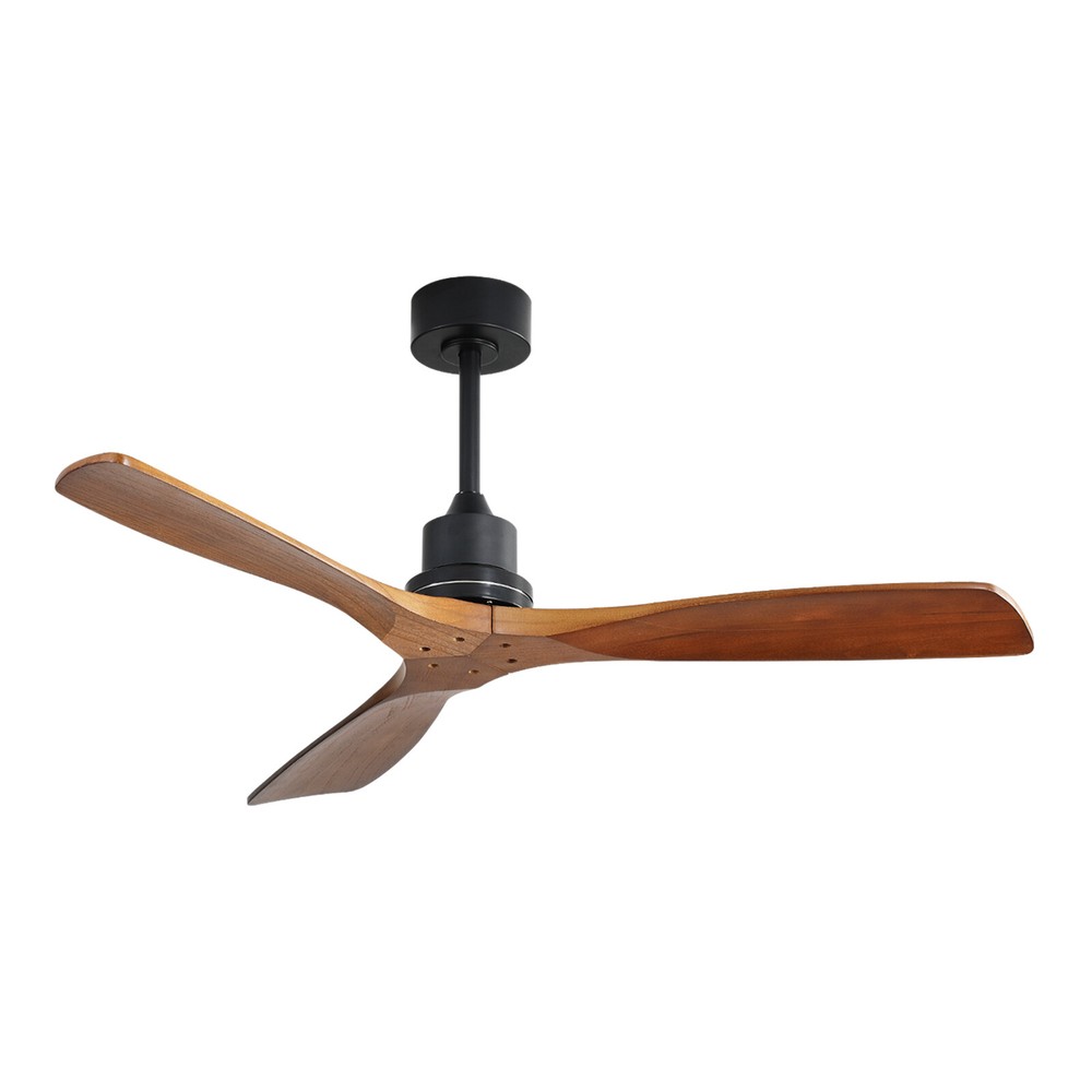Ceiling Fans without Light 52 Inch In/Outdoor Bedroom Wood Ceiling Fan No Light