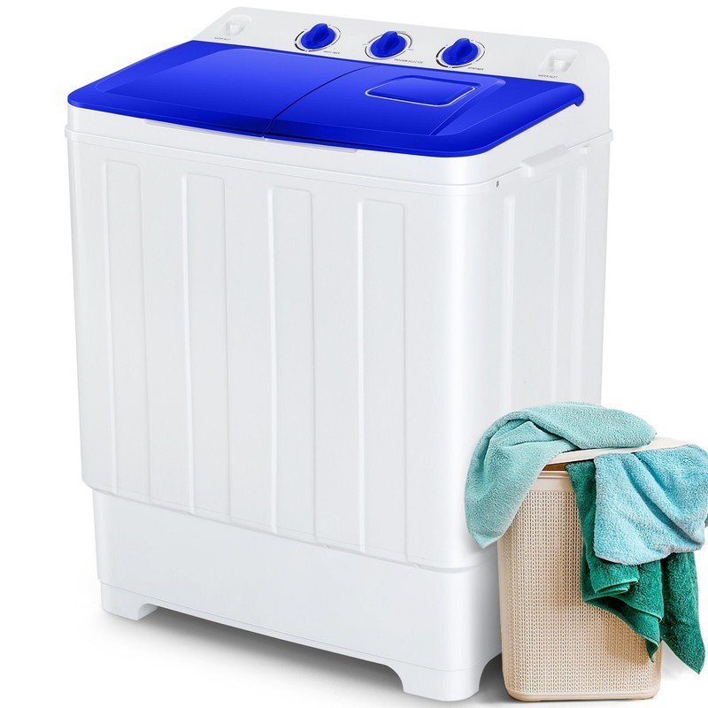 30LBS Twin Tub Portable Washing Machine Mini Compact Laundry Washer Home / APT gallery