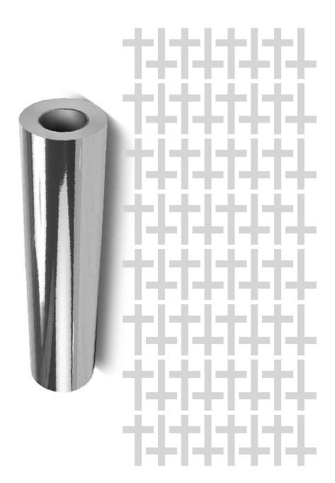 Cross Stickers Chrome Silver 1" Religious Envelope Seals Church DC31 gallery