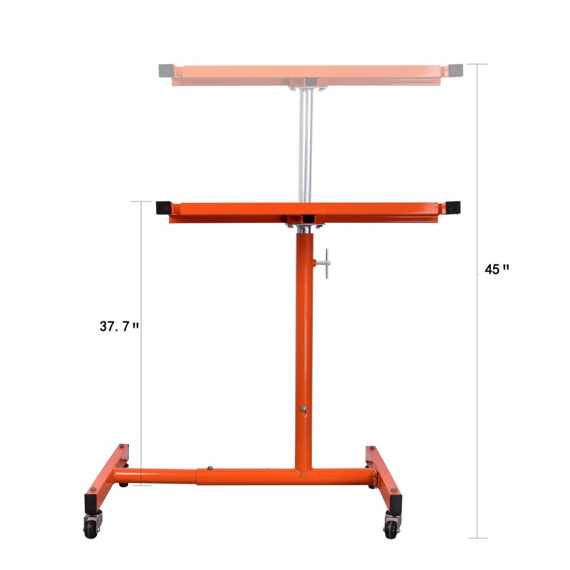 AAIN Mobile Work Table with 4 Swivel Wheels and Adjustable Height Mechanic Table gallery
