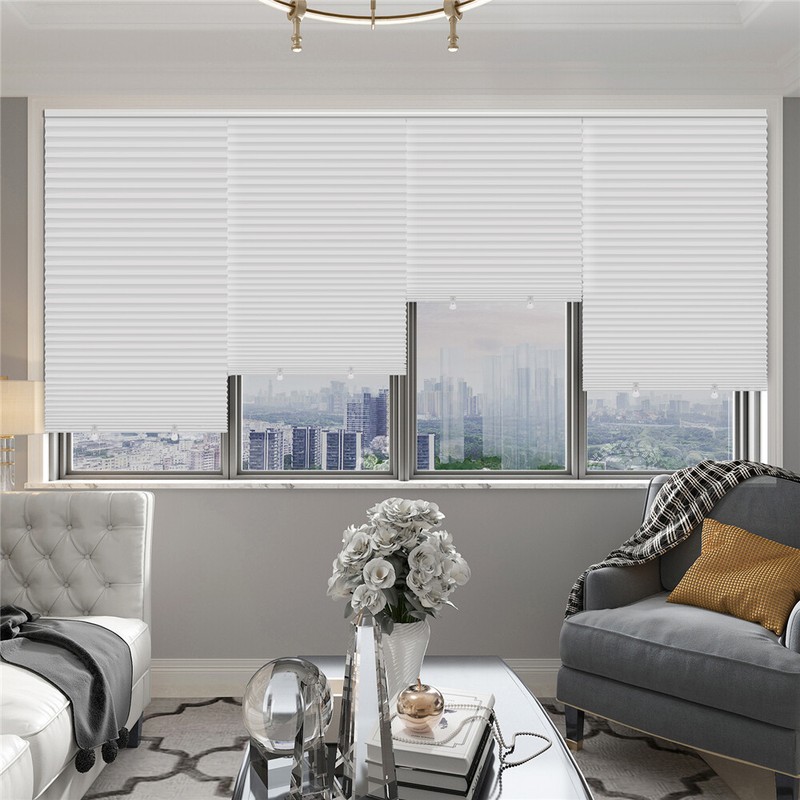 6 Pack Light Filtering Pleated Paper Shades Window Blinds 36"x72"-3 Colors gallery
