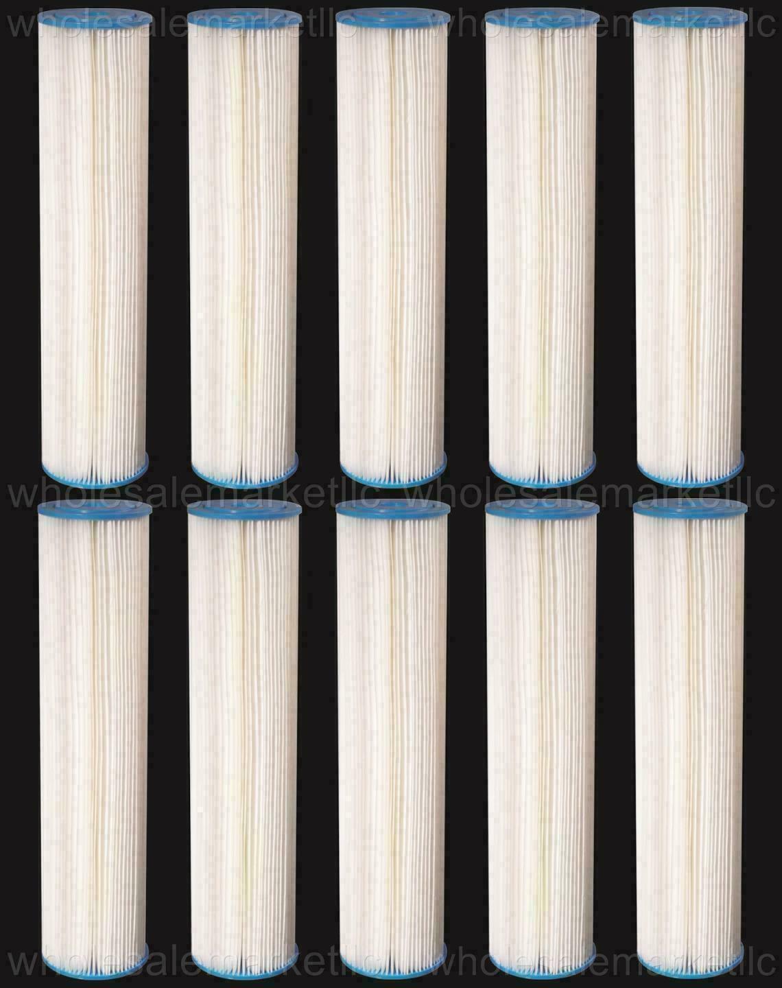 Bluonics Pleated Sediment Water Filters 10 Washable 4.5 x 20 Cartridge 5 Micron gallery