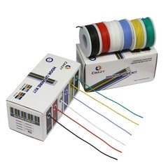 CBAZY Hook up Wire Kit (Stranded 18AWG, D-(red+blue+green+yellow+white+black)