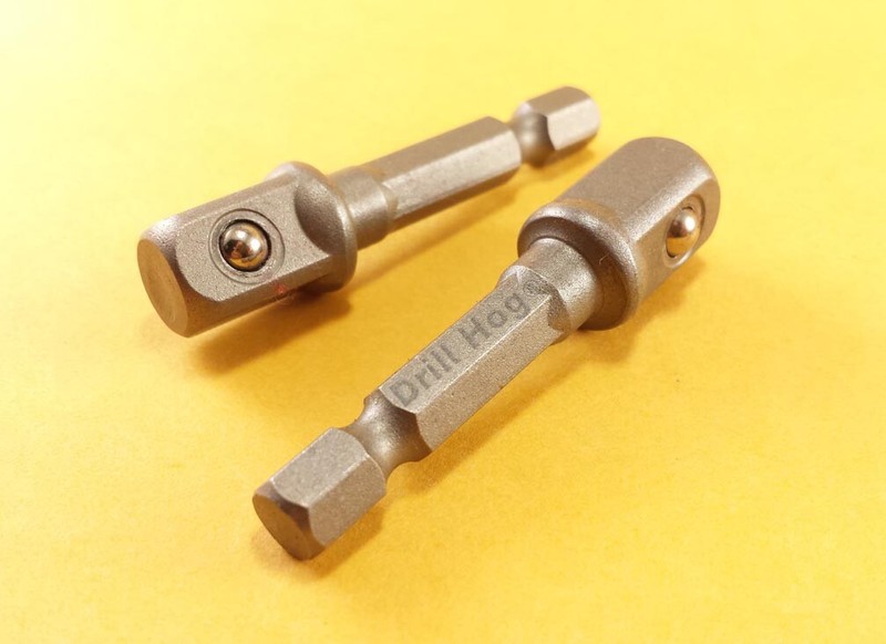 Drill Hog® 3/8" Socket Adapter Hex Shank 3/8 Impact Driver Bit Lifetime Warranty gallery