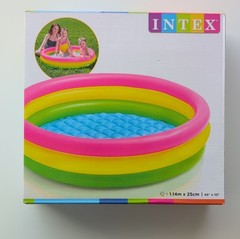 Intex Three-Ring Inflatable Pool Round Multicolor Vinyl 45″ x 10″