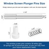 30 Pack Window Screen Plunger Latches 5/32" x 1-1/2", Plunger Retainer Pins f... gallery