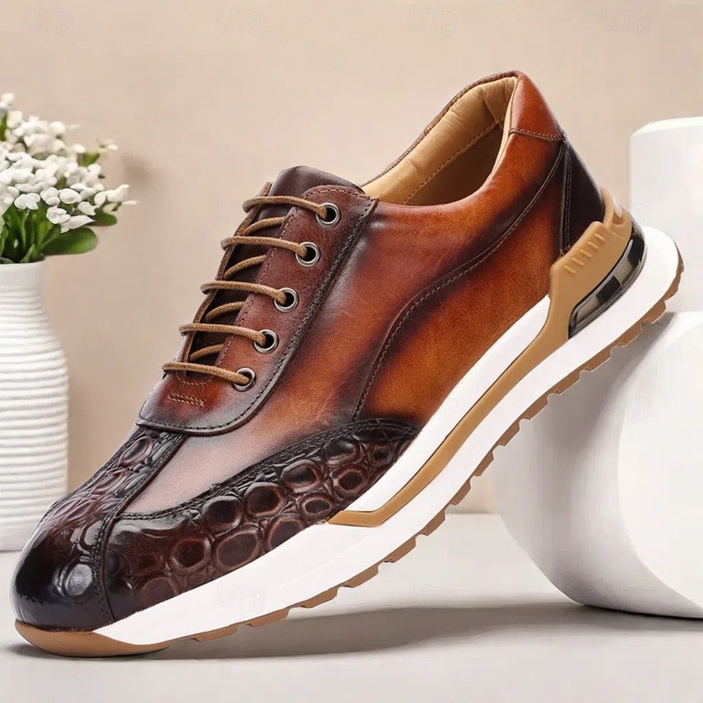 Mens Fashion First-Layer Cowhide Leather Shoes gallery