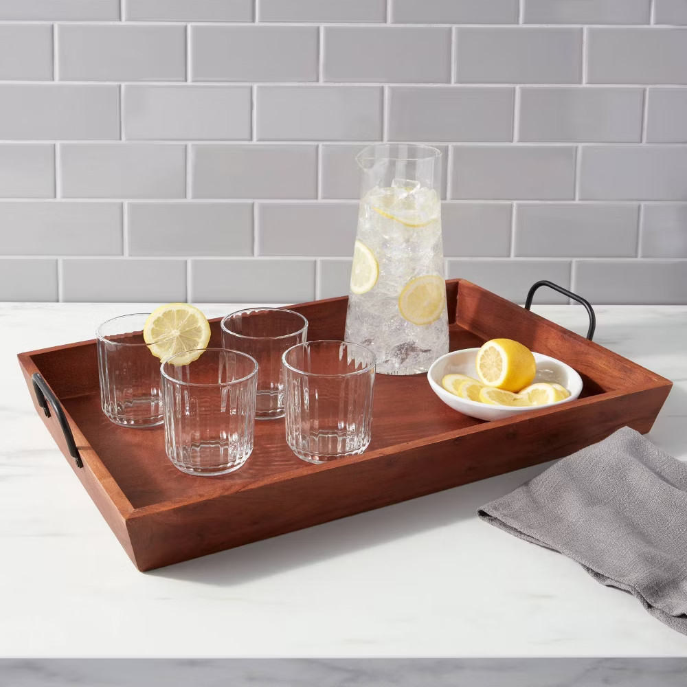 20" x 13" Wood Serving Tray - Threshold gallery