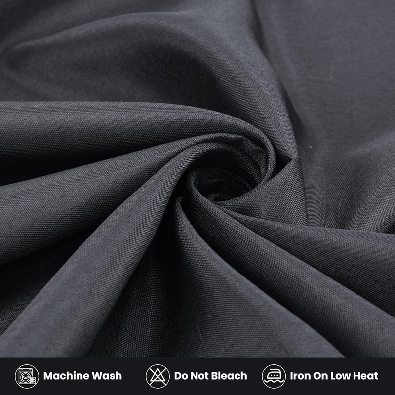 2 Pack Fitted Tablecloth 6ft Rectangle 72x30in Black Water Resistant Table Cover gallery