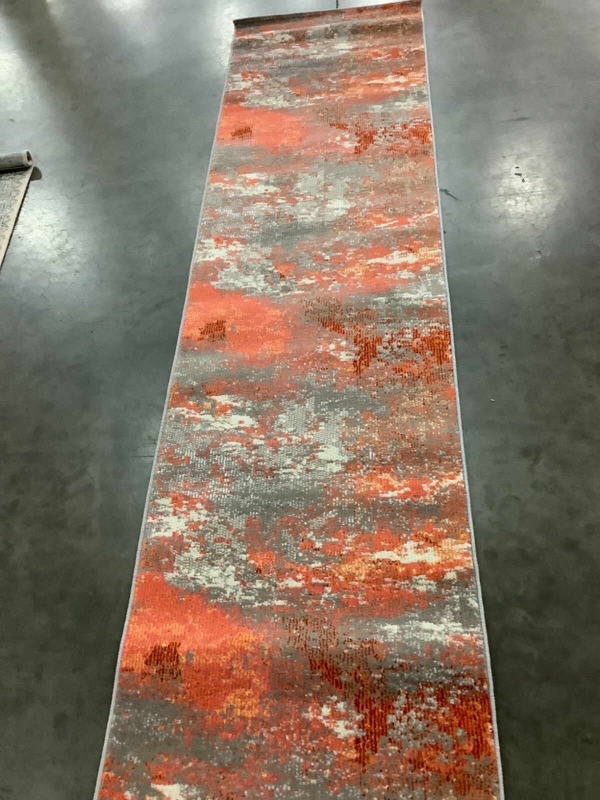 GREY / ORANGE 2'-2" x 12'-0" Flaw in Rug, Reduced Price 1172669570 MAD440G-212 gallery