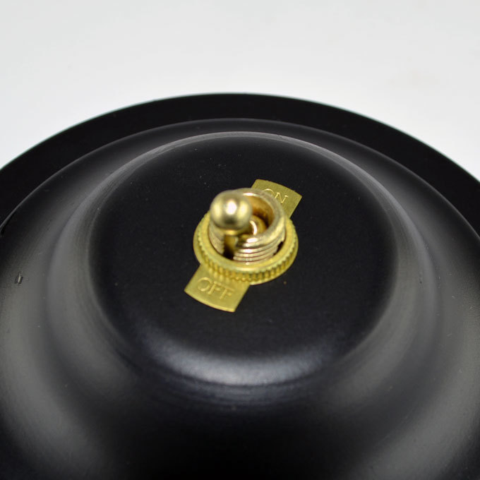 Toggle Switch on/off - Brass Plated - 6A/120V - Steampunk Switch 2-Wire gallery