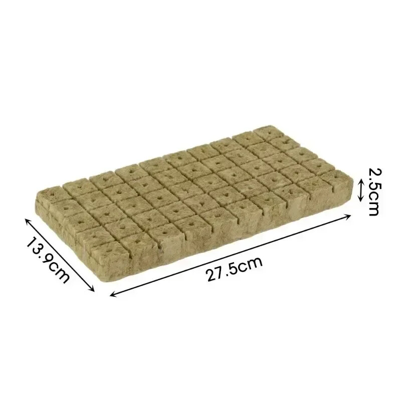 Stonewool Hydroponic Grow Media Cubes Plant Cube Soilless Substrate Seeded Plant gallery
