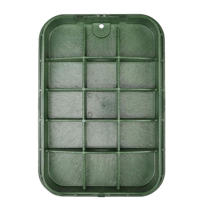 14 in. X 19 in. Rectangular Valve Box and Cover, Black Box, Green ICV Coverr gallery