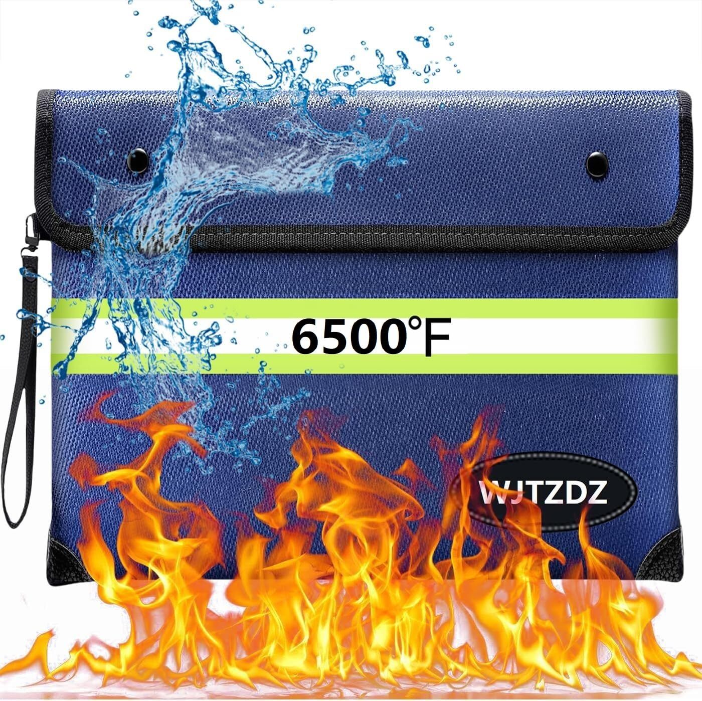 Upgraded Fireproof Money Bag10 Layers of Heat Insulated Materials6500°F Firep... gallery