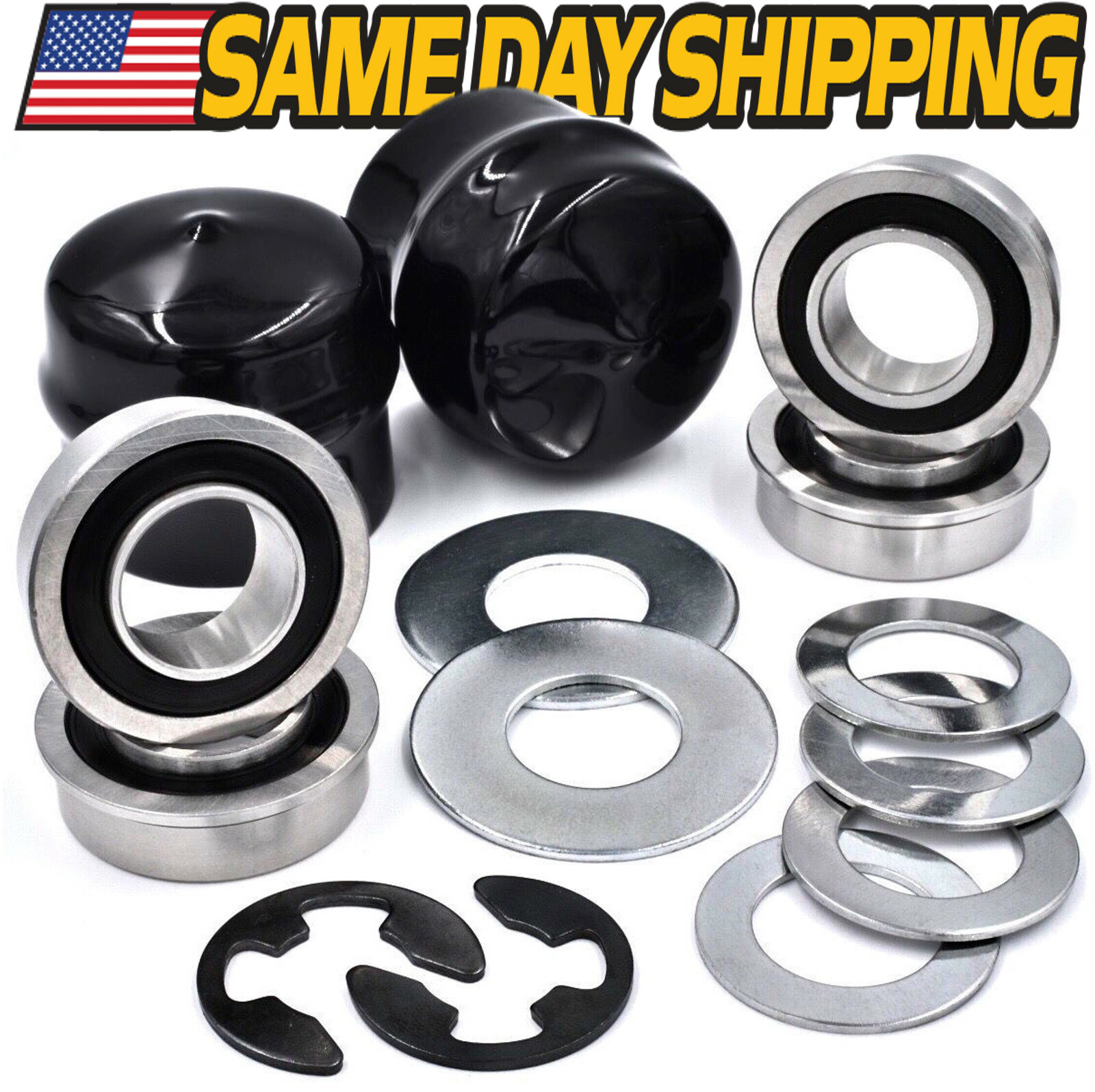 Front Wheel Bushing to Bearing Conversion Kit for 532124959 Husqvarna AYP Poulan gallery