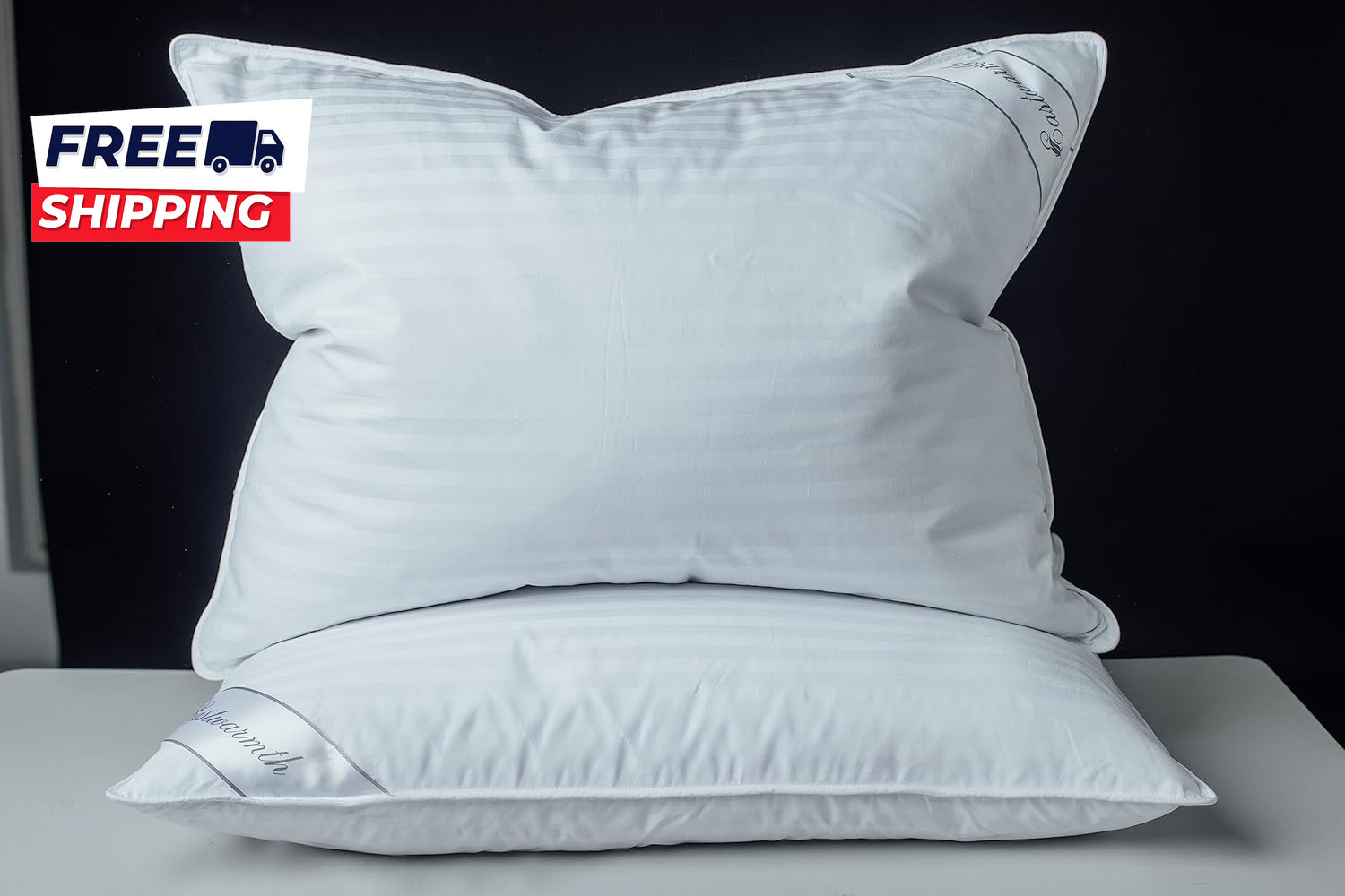 Goose down Feather Soft Pillows One Pillow 100% Cotton Supportive Bed Pillow gallery