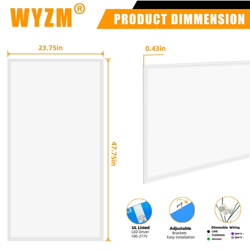 2X2 2x4 LED Flat Panel Recessed Back-Lit Drop Ceiling Light, Drop Ceiling Lamp gallery