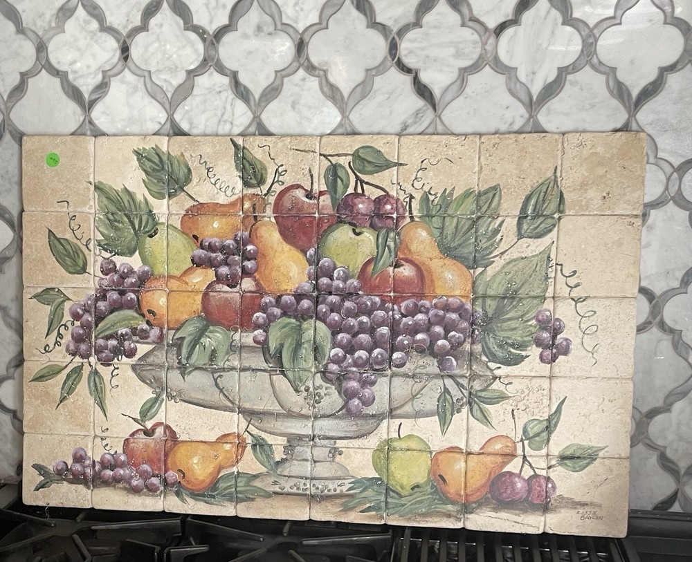 Hand painted Backsplash