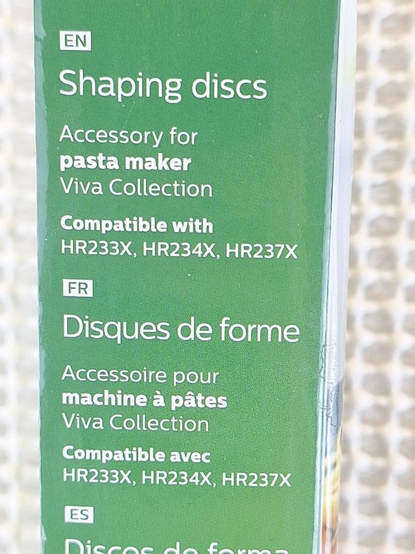 Philips Pasta Maker Accessory Kit 4 in 1 Shaping Discs Pappardelle Tagliatelle gallery