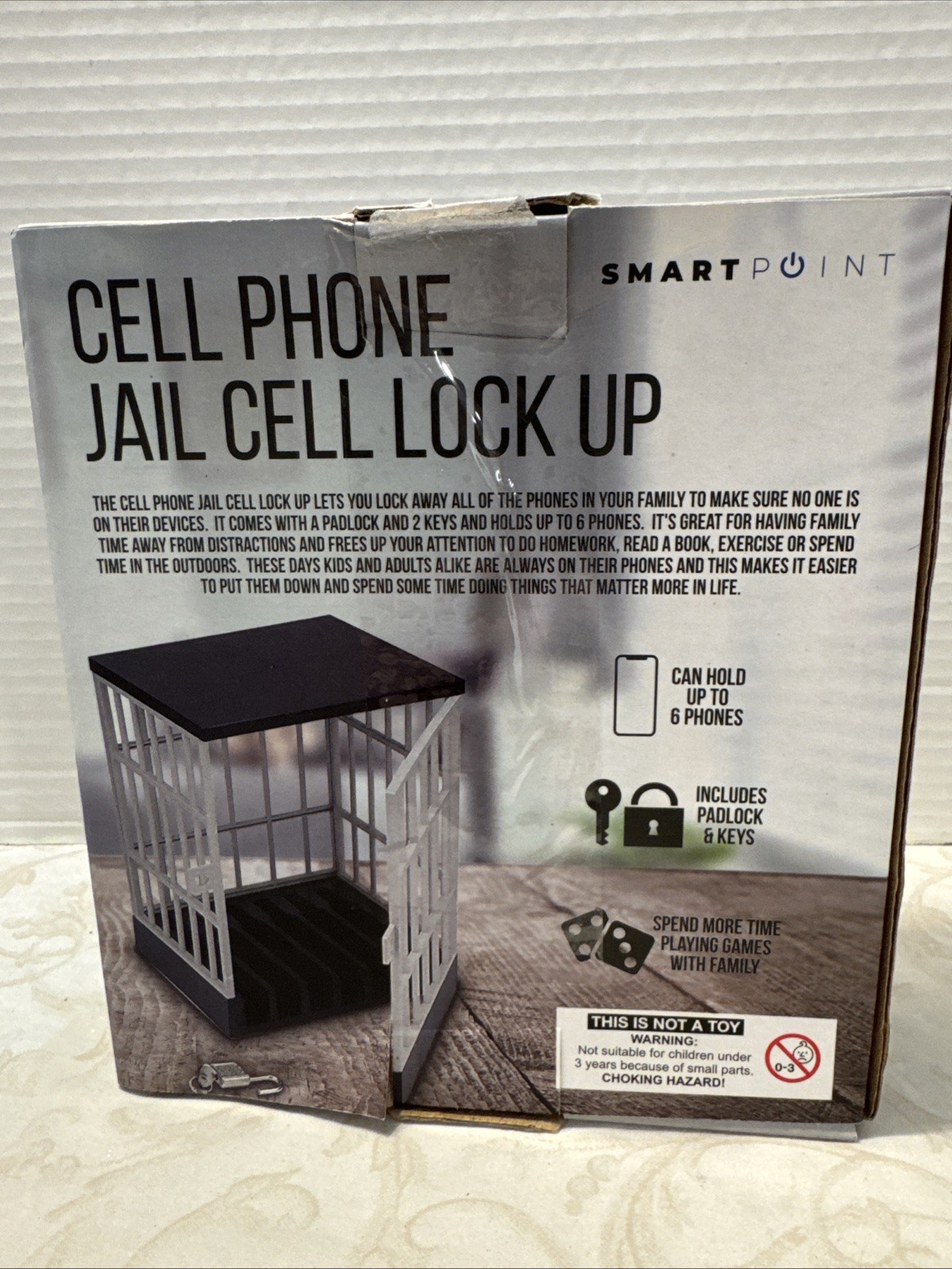 SmartPoint Cell Phone Jail Cell Lock Up Include Padlock & Key Hold Up To 6 📱 gallery