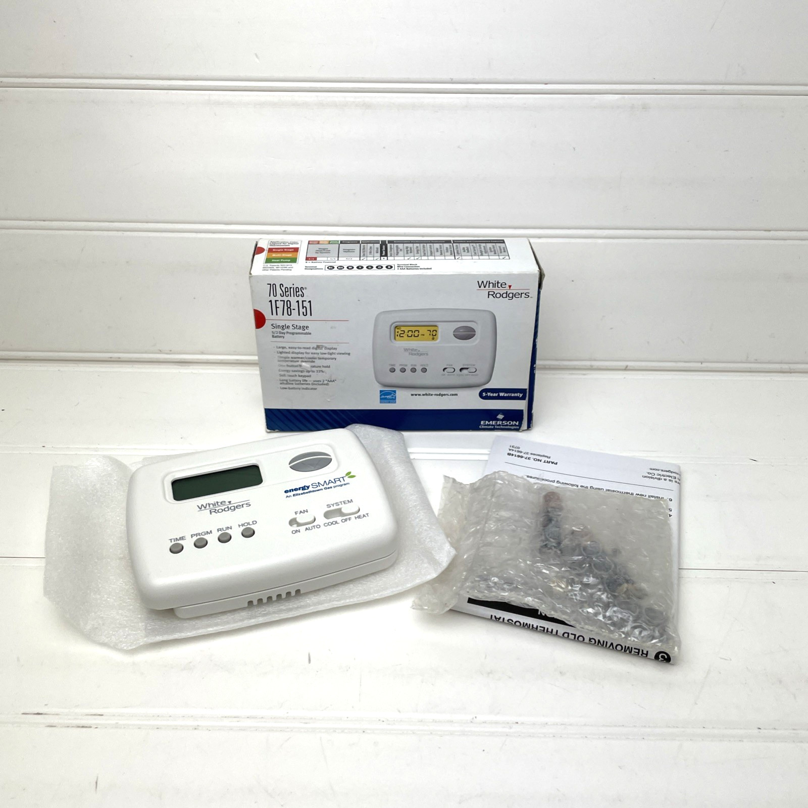 Emerson 5/2-Day 1-Heat 1-Cool Programmable Thermostat P/N: 1F78-151 gallery