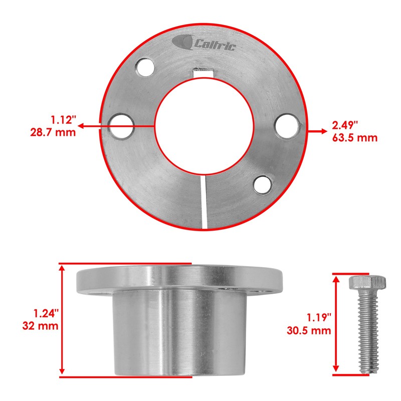 Deck Spindle Pulley w/ Split Tapered Kit For Wright WS Stand Stander 71460145 gallery