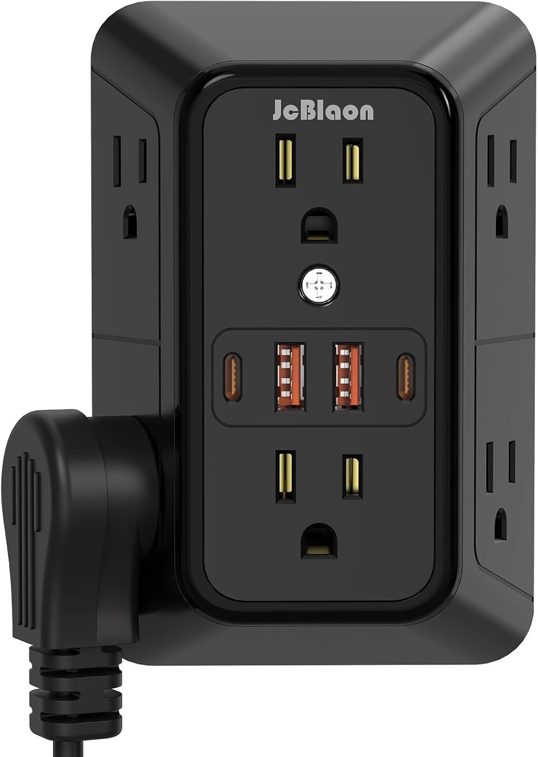 USB Wall Charger Power Strip Surge Protector with 4 USB Ports (2 USB C) Plug Ext gallery
