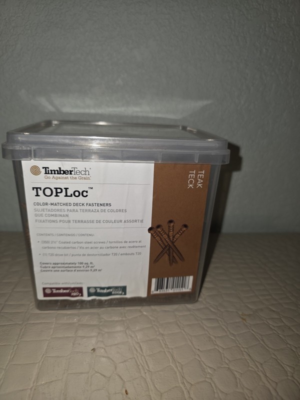 Toploc Composite Deck Screw for Teak Teck 100 Sq. Ft. (350 2-1/2 In. #8 Torx O gallery