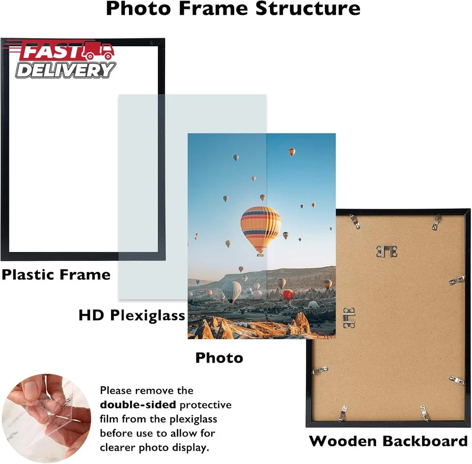 12X15 Inch Picture Frame, Horizontal and Vertical Formats for Wall Hanging, 12 X gallery
