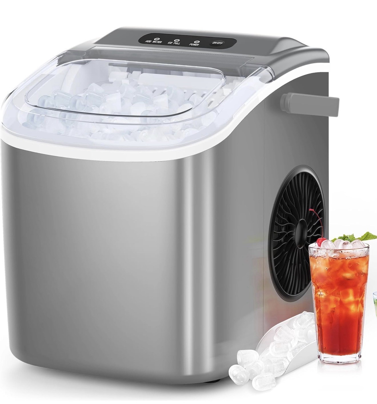 Nuggut Ice Maker Countertop, Portable Ice Machine with Self-Cleaning gallery