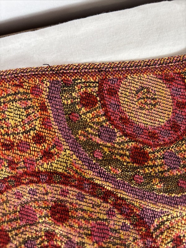 Fringed Multicolored Table Runner 62” X 23” gallery