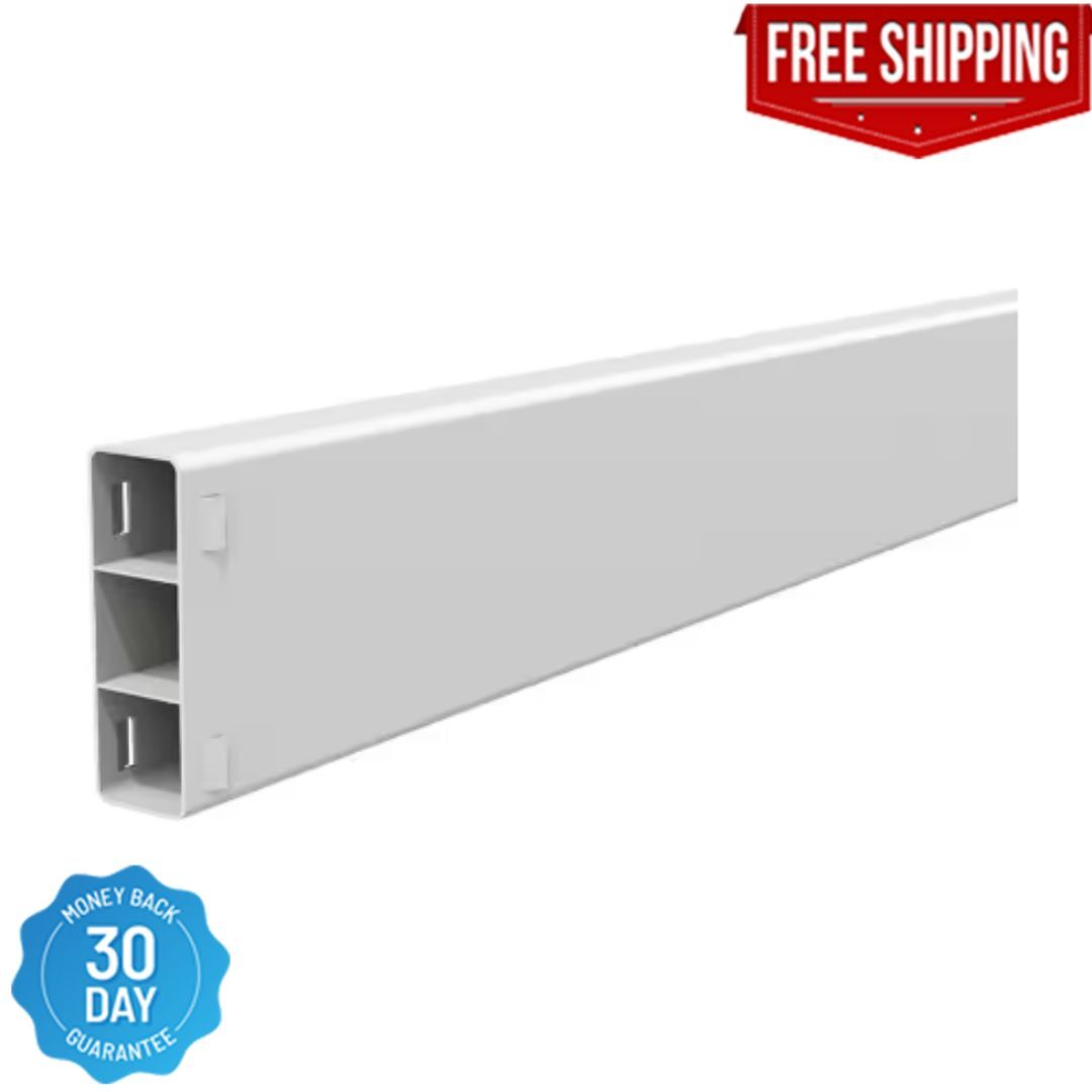 Ranch Fence Rail 8 ft High Quality Lightweight Design Vinyl White Easy Install gallery