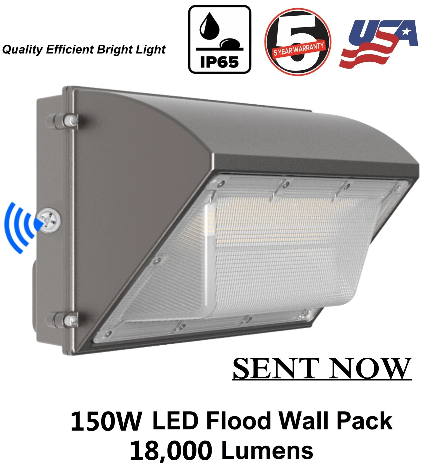 Commercial 150Watt LED Wall Pack Light Outdoor Security Lighting Fixture 5000K gallery