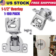 1-1/2″ Overlay Soft Close Face Frame 105° Compact Cabinet Hinge Handware Lots