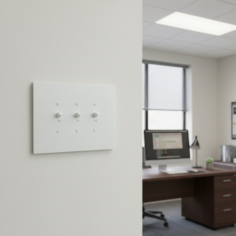 6"x8" Oversize Toggle Light Switch Cover, Large Wall Plate, 3-Gang, White gallery