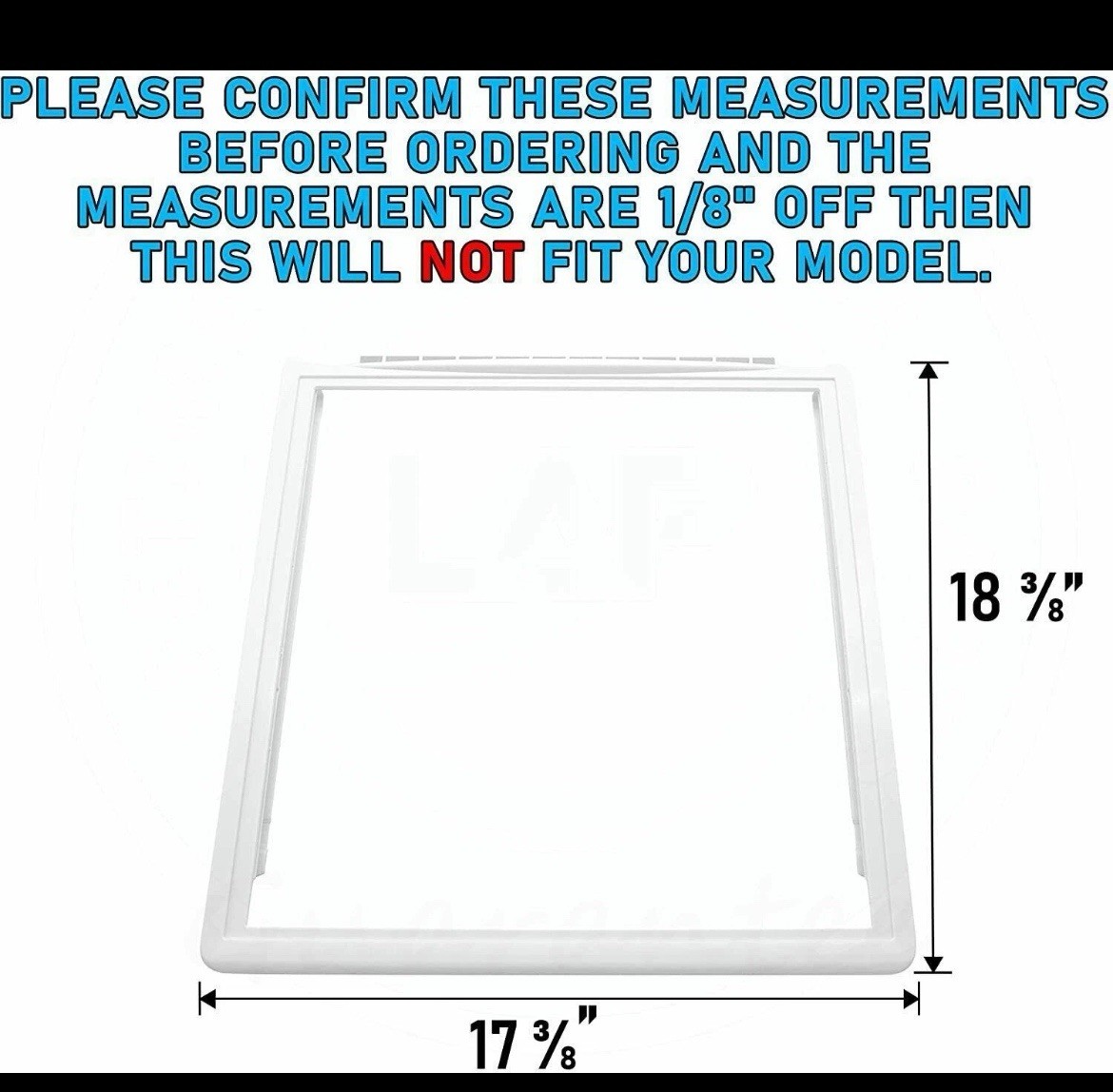 Meat Pan ( Top ) Shelf Frame Compatible with Frigidaire PS2363832 241969501 gallery