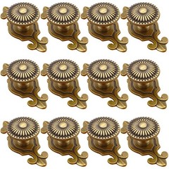Brass Cabinet Knobs, Vintage Retro Mushroom Drawer Knobs with Backplate, Dres…