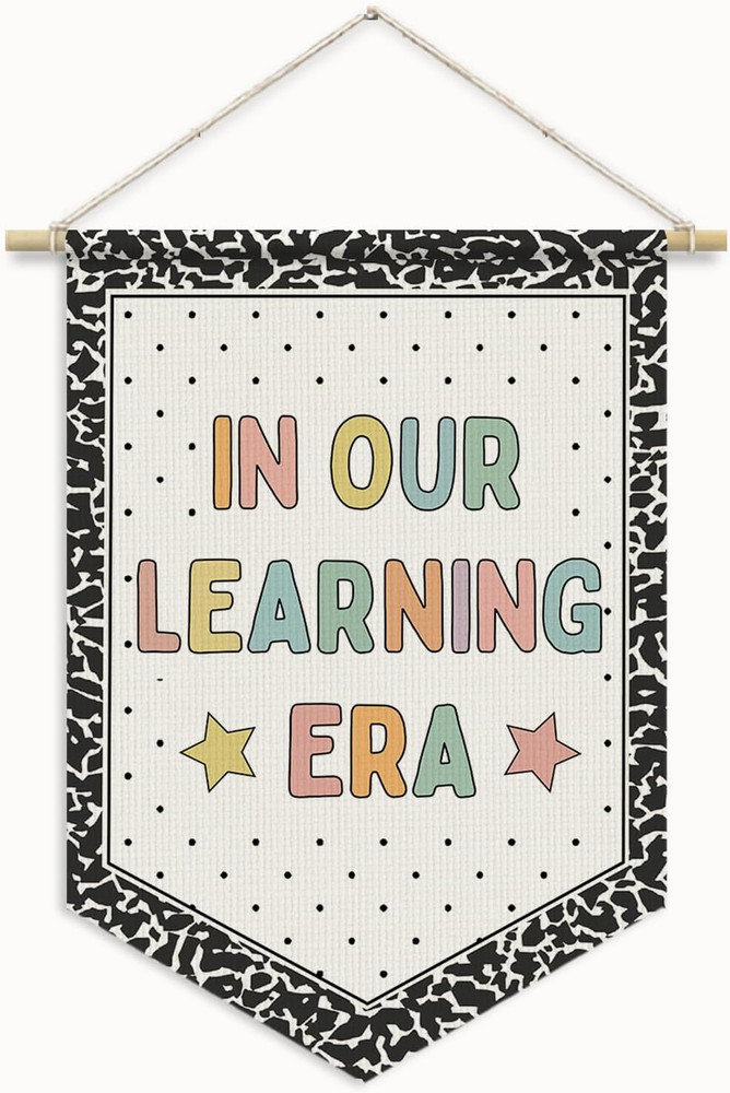 Reading Corner Decor, in Our Learning Era Wall Banner Pennants Flag, Reading Cor