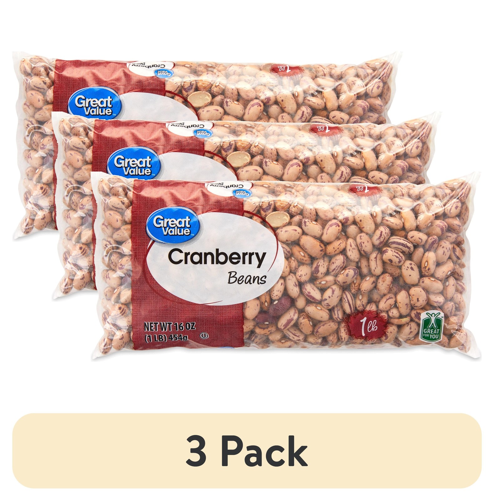 (3 Pack) Cranberry Beans, 1 Lb gallery