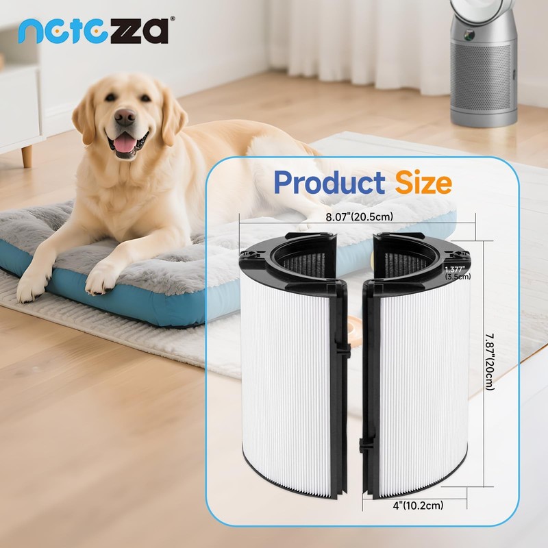 360° Combi Glass Efficient and Activated Carbon Filter Fit For Dyson TP07 HP07 gallery