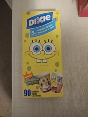 Spongebob Squarepants Dixie 5oz Bath Cups 90 cups in Box. 2006. B