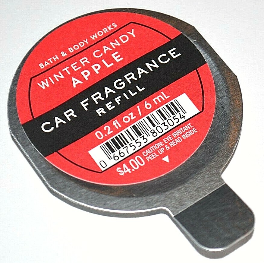 BATH & BODY WORKS WINTER CANDY APPLE CAR FRAGRANCE REFILL SCENTPORTABLE FRESHENR gallery