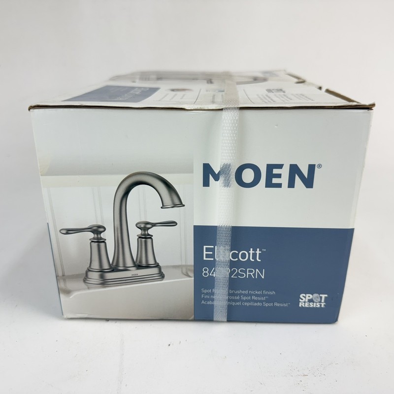 Moen Ellicott 2-Handle 4" Centerset Bathroom Faucet 84092SRN- Brushed Nickel New gallery