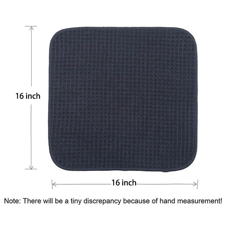 6 Pcs Waffle Weave Microfiber Drying Towel Auto Car Polish 16"x16" gallery