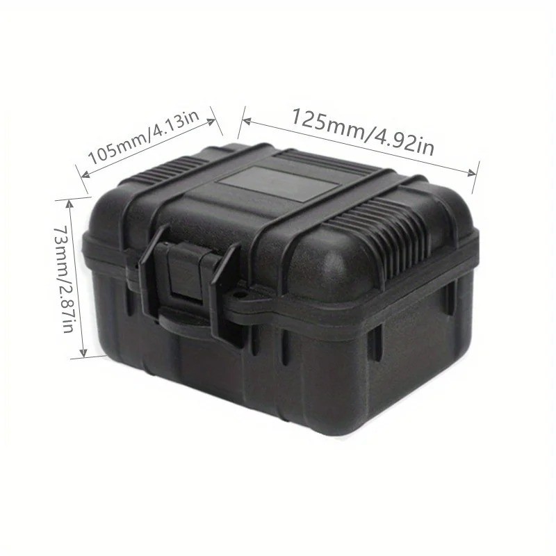 6 Sizes Black Hard Shell PP Toolbox Shockproof Portable Tool Storage Case gallery