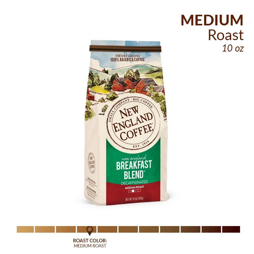 New England Coffee Breakfast Blend Decaffeinated Medium Roast Ground Coffee, ... gallery