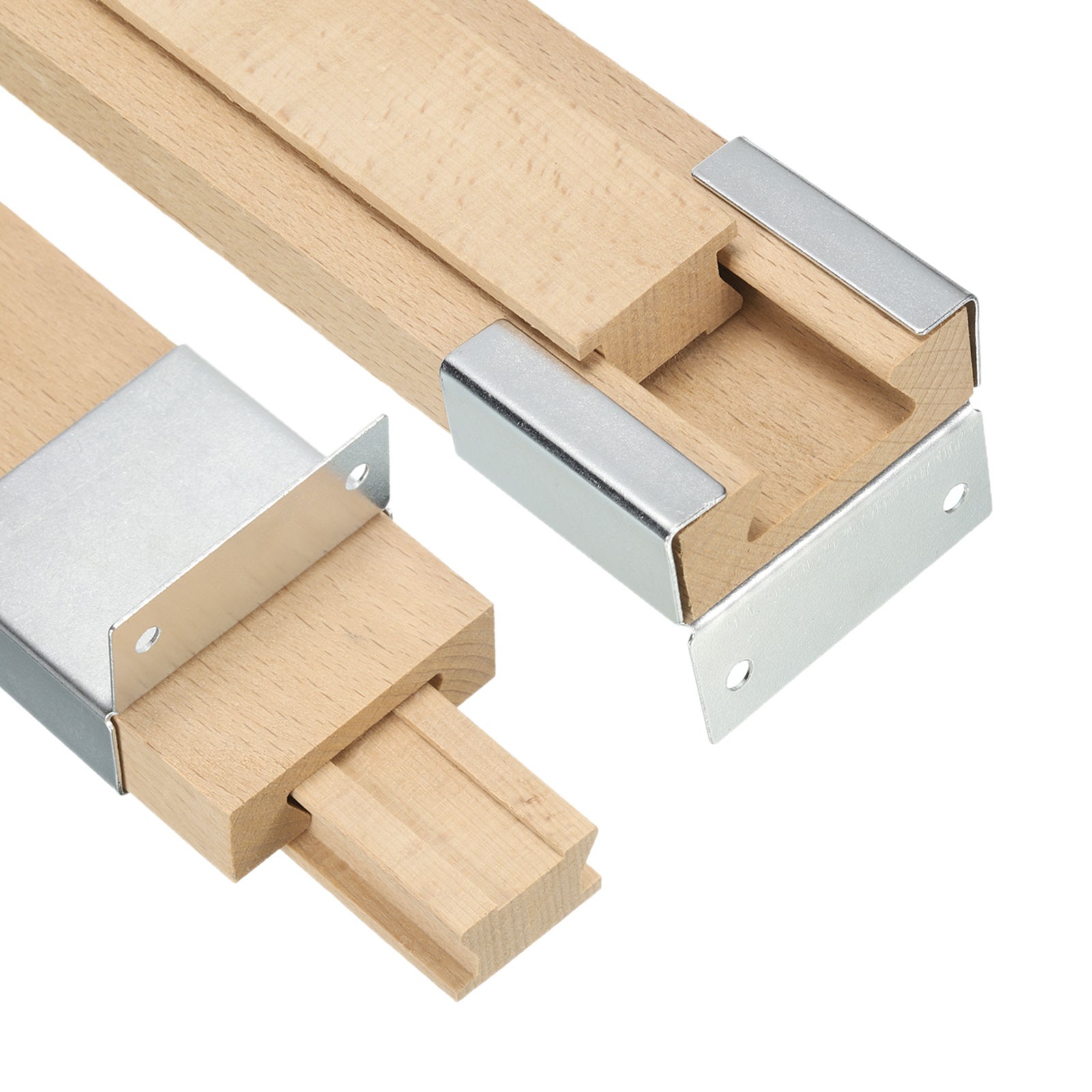 4 Wooden Drawer Guide Sets, 11-7/8 (30CM) with Metal Sliding Bracket gallery