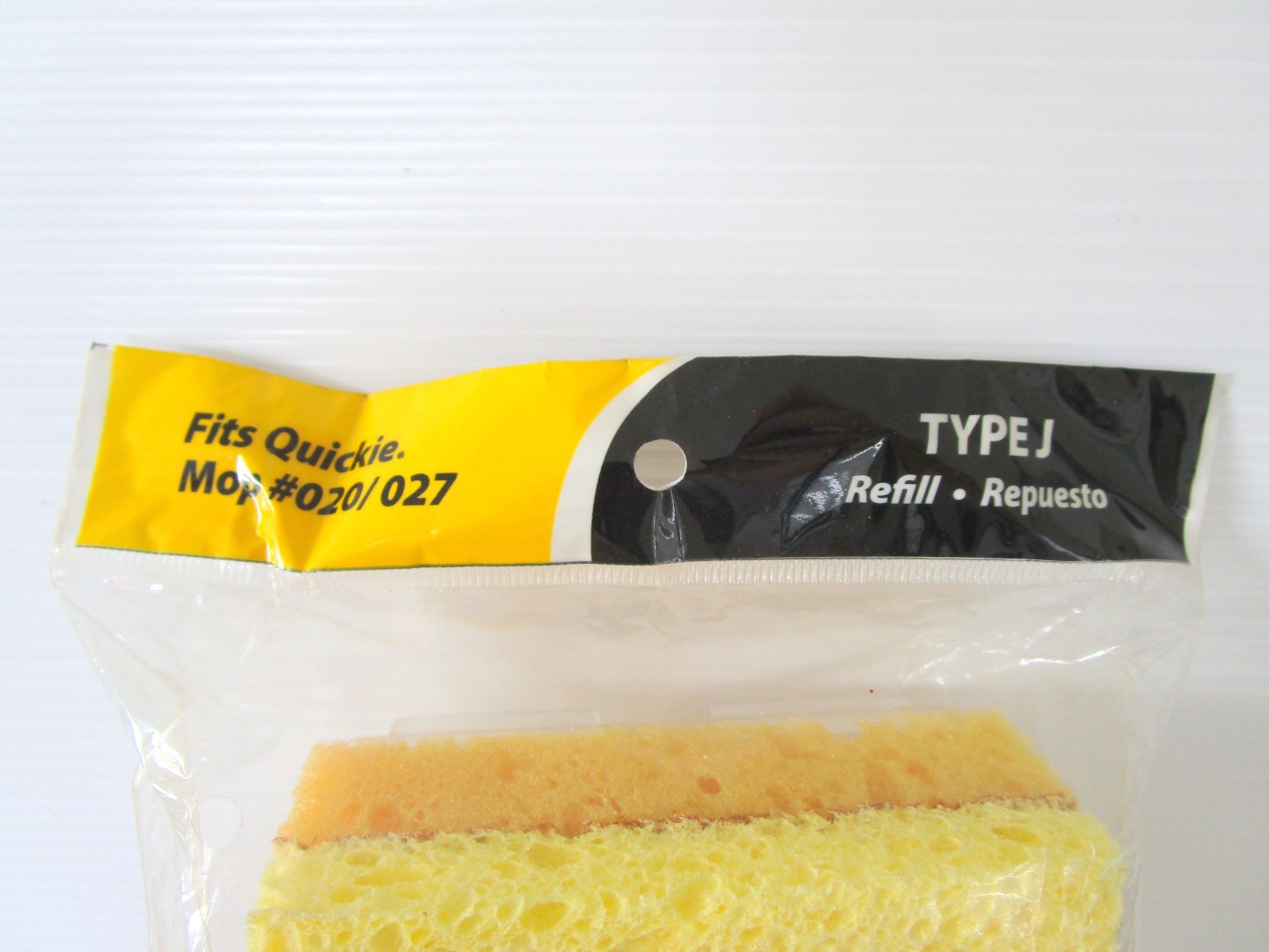 Quickie Jumbo Professional Sponge Mop Refill Type J Mop #020/027 New Sealed USA gallery