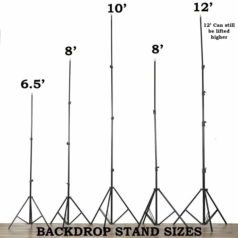 10ft x 10ft Black BACKDROP STAND KIT Photo Background Wedding Party Decorations gallery