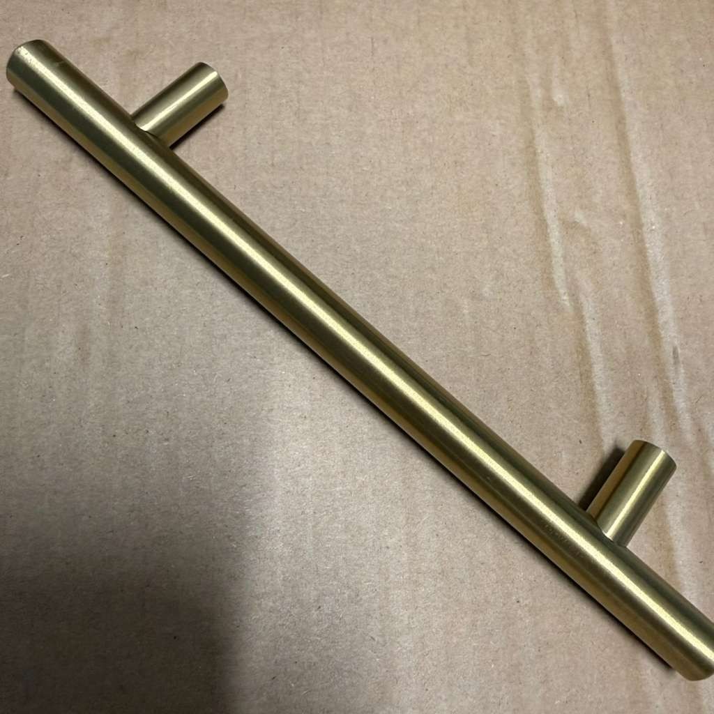 Kitchen Cabinet Handles 5-1/16-in,128mm champagne bronze cylindrical bar 5pack gallery
